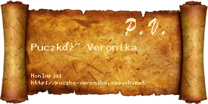 Puczkó Veronika névjegykártya